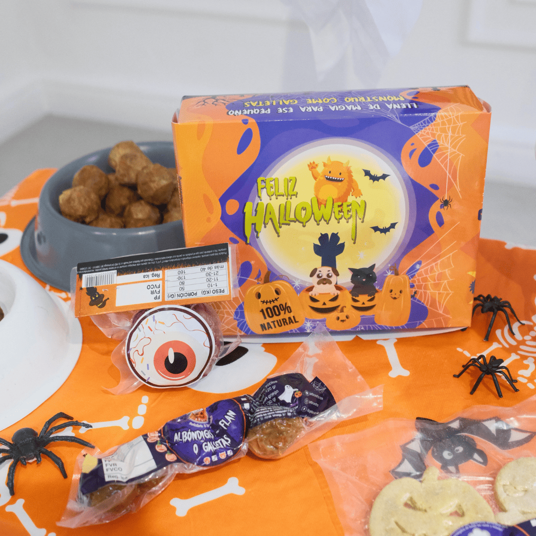 Albóndigas embrujadas, de carne con zanahoria, edición halloween