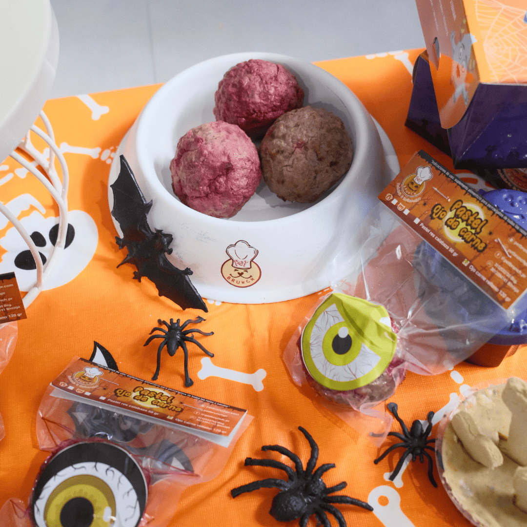 Ojo de carne relleno, con manzana y remolacha, edición halloween