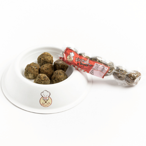 albóndigas res con espinaca
