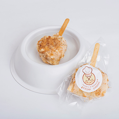 paleta de proteína pollo y chips de mani