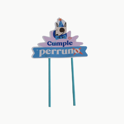 banderin pastel cumpleaños perro niño