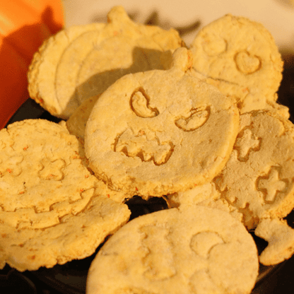 galletas monster de pollo y zanahoria, efecto relajante, edición halloween