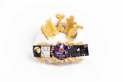 galletas monster de pollo y zanahoria, efecto relajante, edición halloween