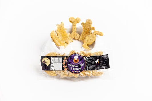 galletas monster de pollo y zanahoria, efecto relajante, edición halloween