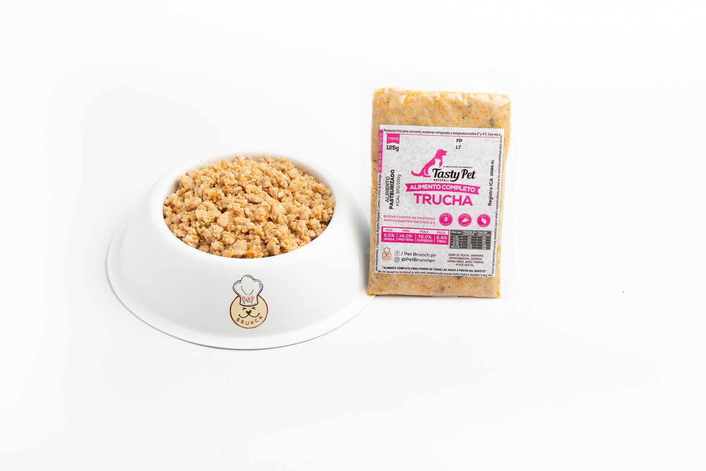 Alimento completo Pasteurizado Pet Brunch trucha zanahoria