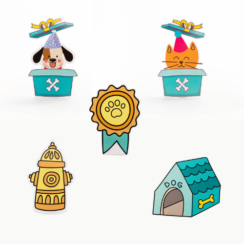 set figuras por 5 unidades