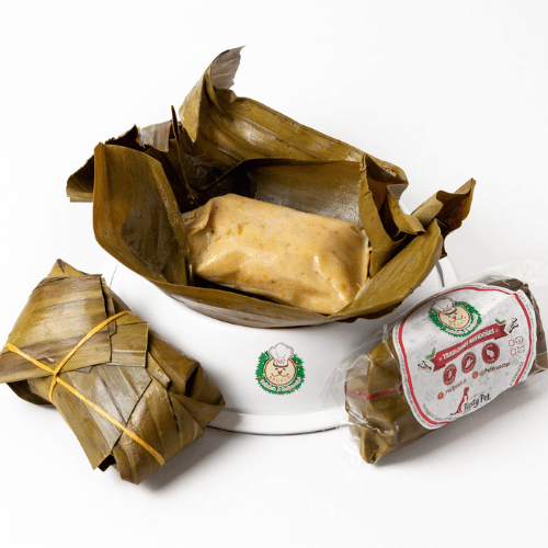 tamal de pollo para mascotas, edición navidad