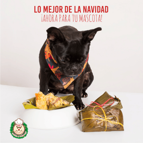 tamal de res, para mascotas, edición navidad